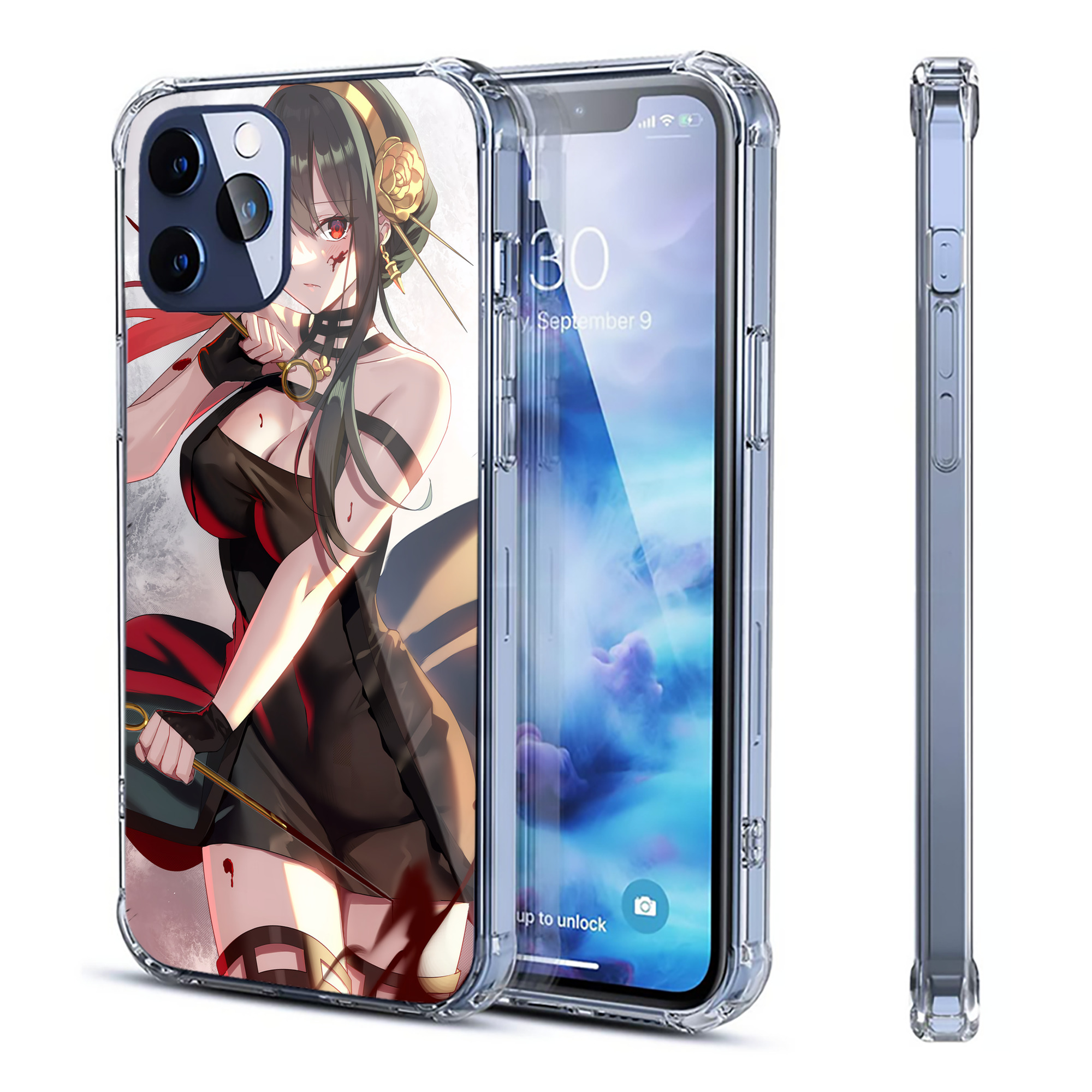 （画像用） SPY×FAMILY间谍家家酒 【iPhone 12シリーズ対応】透明スマホケース（クリアソフトケース）